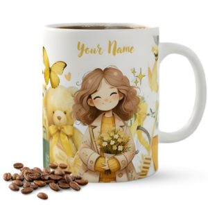 WAVII Customized Cute Girl Aesthetic Coffee Mug